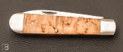 Couteau pliant " LEVIN L" bouleau Inox par OTTER - Réf : 261 R MB