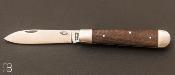 Couteau pliant " LEVIN L" chêne fumé Inox par OTTER - Réf : 261 R RÄU