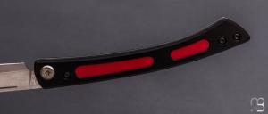   Couteau pliant " steak folding knife Edition limitée " par MCUSTA - aluminium et VG-10 Damas