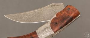 Couteau " Pointix " lock back de Florent Dall'ava - L'atelier Dall'ava - Bois de fer