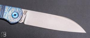 Couteau "slipjoint sheepfoot" par Dreamtech - Titane et lame en VG10 - D4453TF