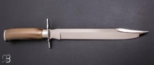  Dague de chasse Mongin pour la Maison E.Peter Paris - Corne blonde