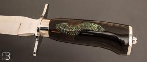 " Dague de chasse " par Jacques Mongin - Année de fabrication 1990