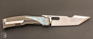    Couteau  " Impulse frame-lock " custom par Torpen Knives - Jérôme Hovaere - Titane / Zircuti et CPM Magnacut