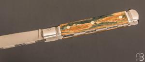  Couteau " Issoire "  de Robert Beillonnet - ivoire de mammouth et RWL-34
