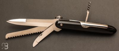 Couteau de poche modèle Jean Guy 18 cm en corne de buffle par Mongin