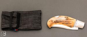   Couteau  " Lock-Back  " par Honoré Vilain - Ivoire de mammouth et RWL34
