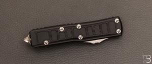 Couteau Automatique Microtech - UTX-85® II D/E Signature Series  Stonewash Standard - 232II-10 S