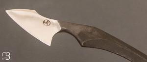 Couteau  " Neck knife " U10A satiné de Eliott Robinson