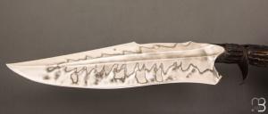  Couteau " Grand Bowie Sub hilt  " de Samuel Lurquin - Cerf sambar