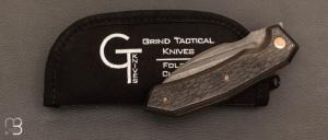 Couteau " Speartak regular " Carbone et lame en RWL34 de GTKnives - Thomas Gony