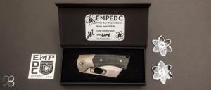  Couteau  "  Thick Boy Wharncleaver " Titane / Micarta et S35VN par EMPEDC - First Production