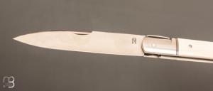  Couteau  "  Yssingeaux" par Romain Alvarez - RWL34 et ivoire de mammouth