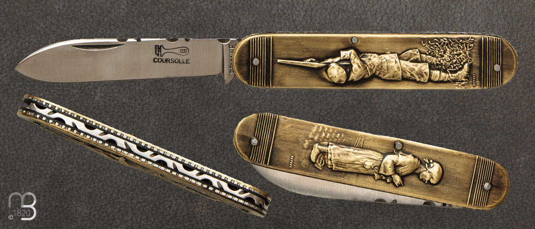 Couteau Coursolle prestige collection unique chasseur et tricoteuse - 252P