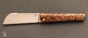 Couteau régional "Seurre" en Box Elder Burl Wild stabilisé par Passion France