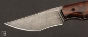 Couteau Pliant par David Lespect - Bois de fer d'Arizona et RWL34 Stonewashed