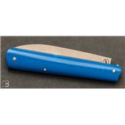 Couteau Ultra Plume G10 bleu par Vent d'Aubrac
