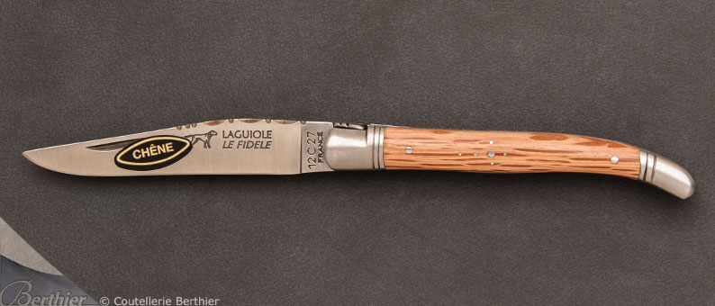 Couteau de poche Laguiole 11cm Chêne par Le Fidèle