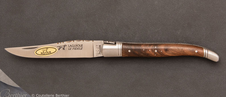 Couteau de poche Laguiole 12cm Noyer par Le Fidèle