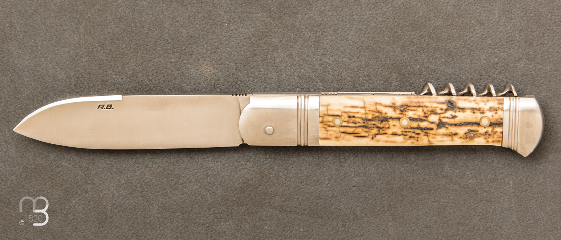 Couteau Lapin ivoire de mammouth