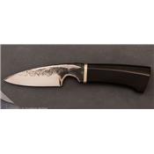 Buffalo horn Bocosto fixed blade knife.