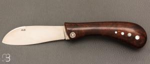  Couteau " Pelican "  de Robert Beillonnet - Bois de fer et nacre