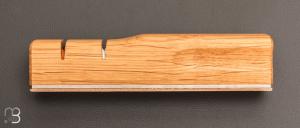   Aiguiseur manuel NEW EDGE de KAI - #2000 / 4000# + cuir - SK-S1