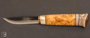 Couteau Puukko carbone-85 bouleau renne / KP603 24