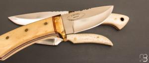     Coffret "Hunters 3 set" par Stephen Mackrill - Os de girafe et lame en N690