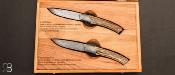 Coffret de 2 couteaux "1820 Berthier" par Anthony Brochier - Damas Multi-Barreaux