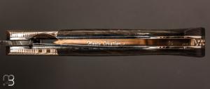Couteau 1515 de poche - Damas Vegas Forge - fibre de carbone et Mokume