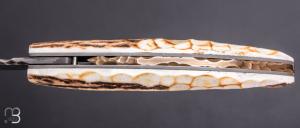    Couteau 1515 de poche collection " Primitive " par Manu Laplace - Bois de cerf des Ardennes et lame XC75