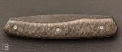 Couteau 1820 - 200 ans Maison Berthier - manche en Fatcarbon "Snakeskin Gold"