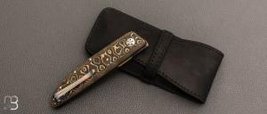   Couteau " 450# " par Des Horn - Fatcarbon "Unigold" et Nitrobe 77