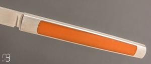   Couteau " APEX " custom de Lionel Lalague - Micarta et RWL34