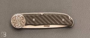 Couteau " Akma Tech n°77" linerlock par Florinox - Fibre de carbone