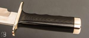   Couteau " Attack #14 - 7 1/2" par Randall - Micarta noir Finger Grips