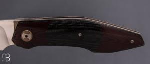  Couteau "Axyome " par Thierry Savidan - Micarta canvas et CPM154