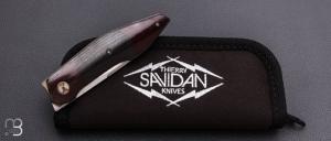  Couteau "Axyome " par Thierry Savidan - Micarta canvas et CPM154