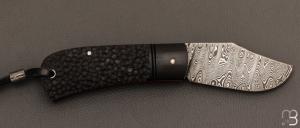  Couteau  "  Bad Guy " custom par Franck Souville - G10 et damas