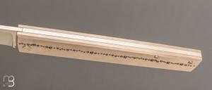    Couteau " Balls Lined Folder " par Petr Hofman - Titane et lame en RWL34