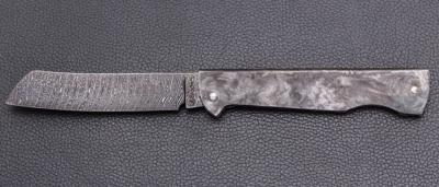    Couteau " Basic Higo " slipjoint custom par Anthony Brochier - Damas