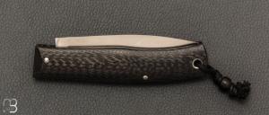   Couteau " Blackcat " custom par David Breniere - Fibre de carbone et 90McV8