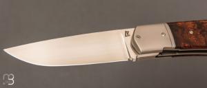   Couteau  "  Bohème " custom par Rémi Lavialle - RWL34 et bois de fer