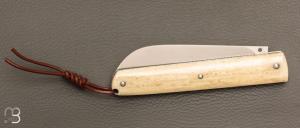   Couteau " Cétacé" custom par Raphaël Durand - Os de baleine RWL34