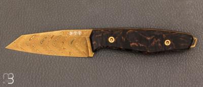  Couteau  "  Daily Knives AK1 Gold Damast "  Böker - 122511DAM