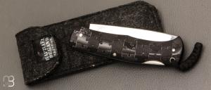 Couteau " Drop " custom lock-back par Raphaël Durand - G10 et RWL34