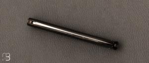    Couteau " Drop " slipjoint  custom par Raphaël Durand - Fibre de carbone et RWL-34