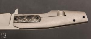   Couteau " Frame lock " custom par Samuel Jugieau - Titane/Carbone et lame en RWL34