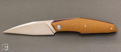   Couteau " Front flipper " custom par Samuel Jugieau - G10 et lame en RWL34